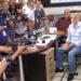 Prefeitos de Rio das Ostras e o prefeito de Cabo Frio, Alair Corrêa, em reunião da Ompetro