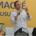 Prefeito Dr. Aluízio, discursa durante a inauguração do Trevo de Macaé, no Km 169,5 da BR-101. Macaé/RJ. Data: 24/10/2013. Foto: Guga Malheiros/Prefeitura de Macaé.