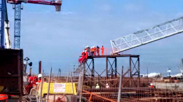 Imagem ufanista divulgada pela assessoria da Prumo Logística, operadora do Porto do Açu: minério estaria ameaçando a saúde dos trabalhadores
