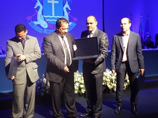 O líder partidário, Rodrigo Mosqueira, foi homenageado pela segunda vez com a comenda de mérito político