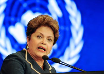 Rio de Janeiro - Presidenta Dilma Rousseff e o secretário-geral da Organização das Nações Unidas (ONU), Ban Ki-moon, durante cerimônia de encerramento da Conferência das Nações Unidas sobre Desenvolvimento Sustentável, a Rio+20