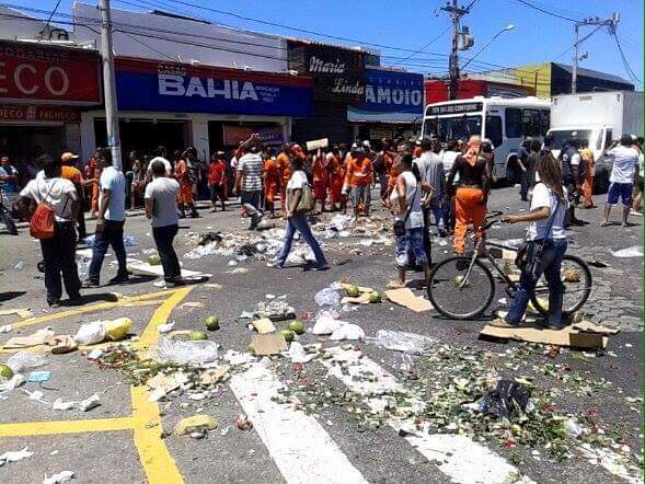 Garis em greve em Cabo Frio