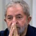Former Brazilian President (2003-2011) Luiz Inacio Lula da Silva gestures during a meeting with the Workers' Party (PT) members in Sao Paulo, Brazil on March 30, 2015 AFP PHOTO / Nelson ALMEIDA (Photo credit should read NELSON ALMEIDA/AFP/Getty Images)