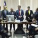 Brasília- Reunião da executiva nacional do PP para marcar convenção e decidir se continua na base do governo, o senador Ciro Nogueira fala durante a reunião (José Cruz/Agência Brasil)