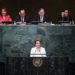 Nova Iorque - EUA, 22/04/2016. Presidente Dilma Rousseff durante sessão de abertura da cerimônia de assinatura do acordo de Paris (Roberto Stuckert Filho/PR)