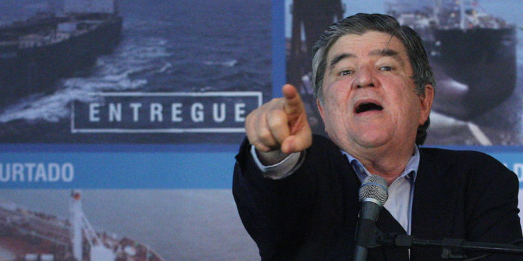 Brasil, Rio de Janeiro, RJ, 17/01/2013. Retrato de SÈrgio Machado, presidente da Transpetro durante o evento onde a empresa recebeu o navio de produtos RÙmulo Almeida, quarta embarcaÁ„o do Programa de ModernizaÁ„o e Expans„o da Frota (Promef) a iniciar as operaÁıes. Com 183 metros de comprimento e capacidade para 56 milhıes de litros de combustÌveis, o navio RÙmulo Almeida ser· usado para o transporte de derivados claros de petrÛleo, como gasolina e diesel, no Estaleiro Mau·, em NiterÛi, no Grande Rio. - CrÈdito:MARCOS DE PAULA/ESTAD√O CONTE⁄DO/AE/CÛdigo imagem:170040