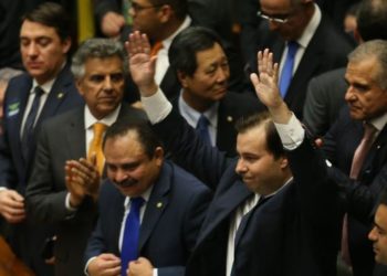 Brasília - O deputado Rodrigo Maia (DEM-RJ) foi eleito presidente da Câmara dos Deputados, com 285 votos. (Fabio Rodrigues Pozzebom/Agência Brasil)
