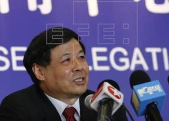 O vice-ministro chinês de Finanças, Zhu Guangyao. EFE/Francisco Guasco