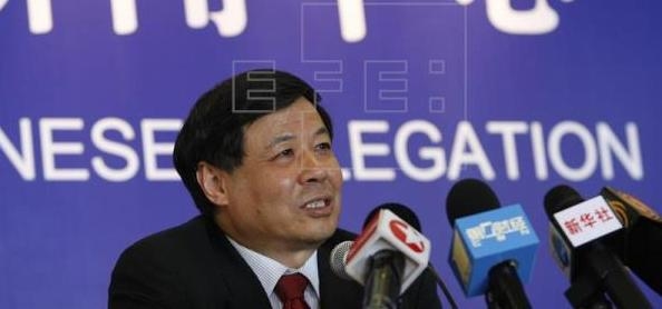 O vice-ministro chinês de Finanças, Zhu Guangyao. EFE/Francisco Guasco