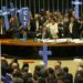 Brasília - Após a conclusão da leitura do parecer do relator do projeto da reforma trabalhista, deputados de partidos de oposição ao governo retomaram a obstrução aos trabalhos no plenário (Antonio Cruz/Agência Brasil)