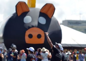 Brasília - Ato de protesto contra as reformas trabalhista e da Previdência Social promovido pelas centrais sindicais, na Esplanada dos Ministérios (Marcello Casal Jr/Agência Brasil)