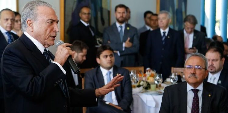 Brasília - Presidente Michel Temer, discute reforma da previdência durante café da manhã, com deputados e senadores da base aliada ( Marcos Corrêa/PR)