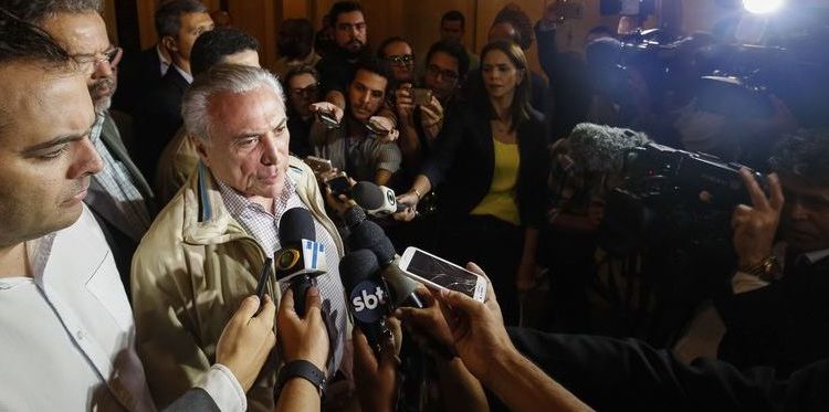 Recife - Presidente Michel Temer durante reunião sobre enchentes que atingem o Estado de Pernambuco.
( Alan Santos/PR)