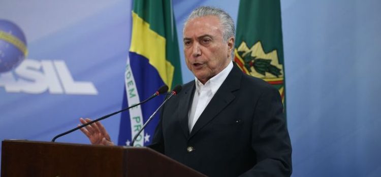 Brasília - O presidente da República, Michel Temer, durante pronunciamento oficial, disse que vai pedir ao STF, a suspensão de inquérito até que gravação seja periciada (José Cruz/Agência Brasil)