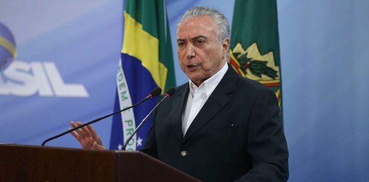 Brasília - O presidente da República, Michel Temer, durante pronunciamento oficial, disse que vai pedir ao STF, a suspensão de inquérito até que gravação seja periciada (José Cruz/Agência Brasil)