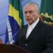 Brasília - O presidente da República, Michel Temer, durante pronunciamento oficial, disse que vai pedir ao STF, a suspensão de inquérito até que gravação seja periciada (José Cruz/Agência Brasil)