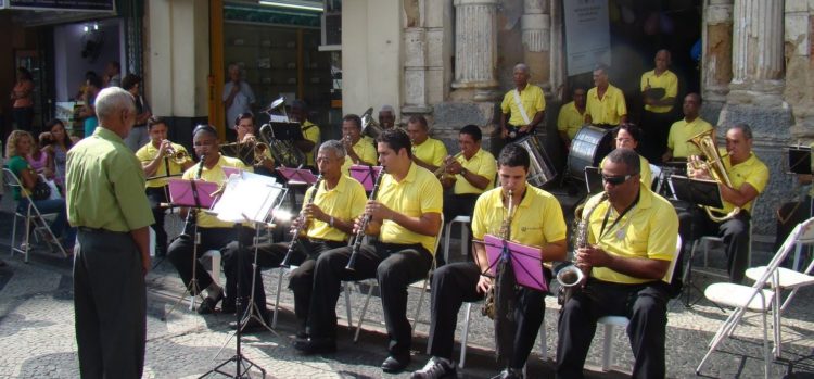 Banda Lyra de Apolo se apresentando