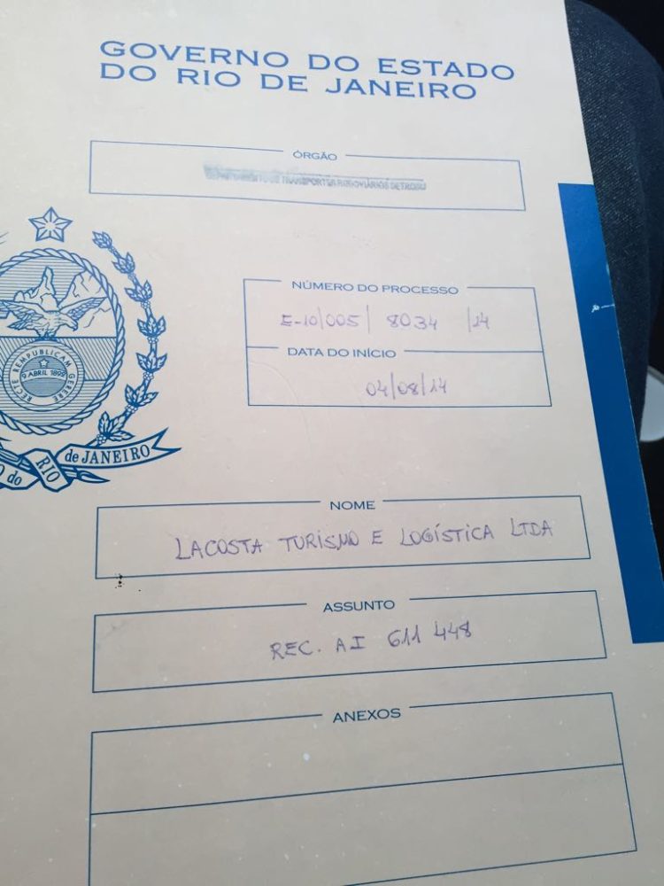 Processo Detro-RJ