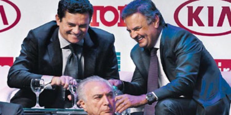 Temer, Aécio e Moro