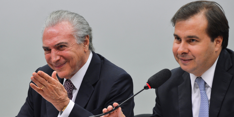 Rodrigo Maia e Michel Temer