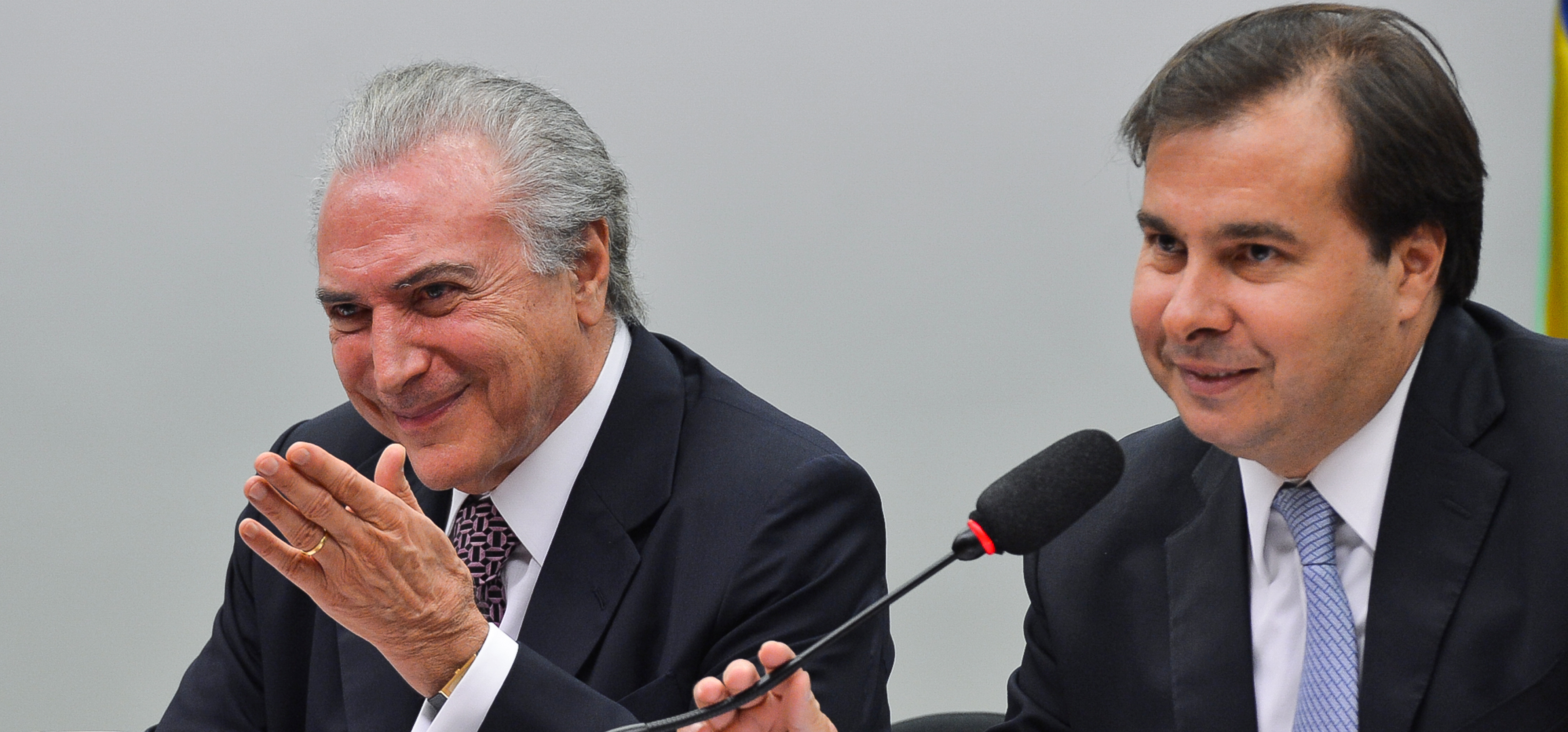 Rodrigo Maia e Michel Temer