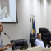 Prefeito de Macaé, Dr. Aluízio, durante audiência pública na Câmara de Vereadores