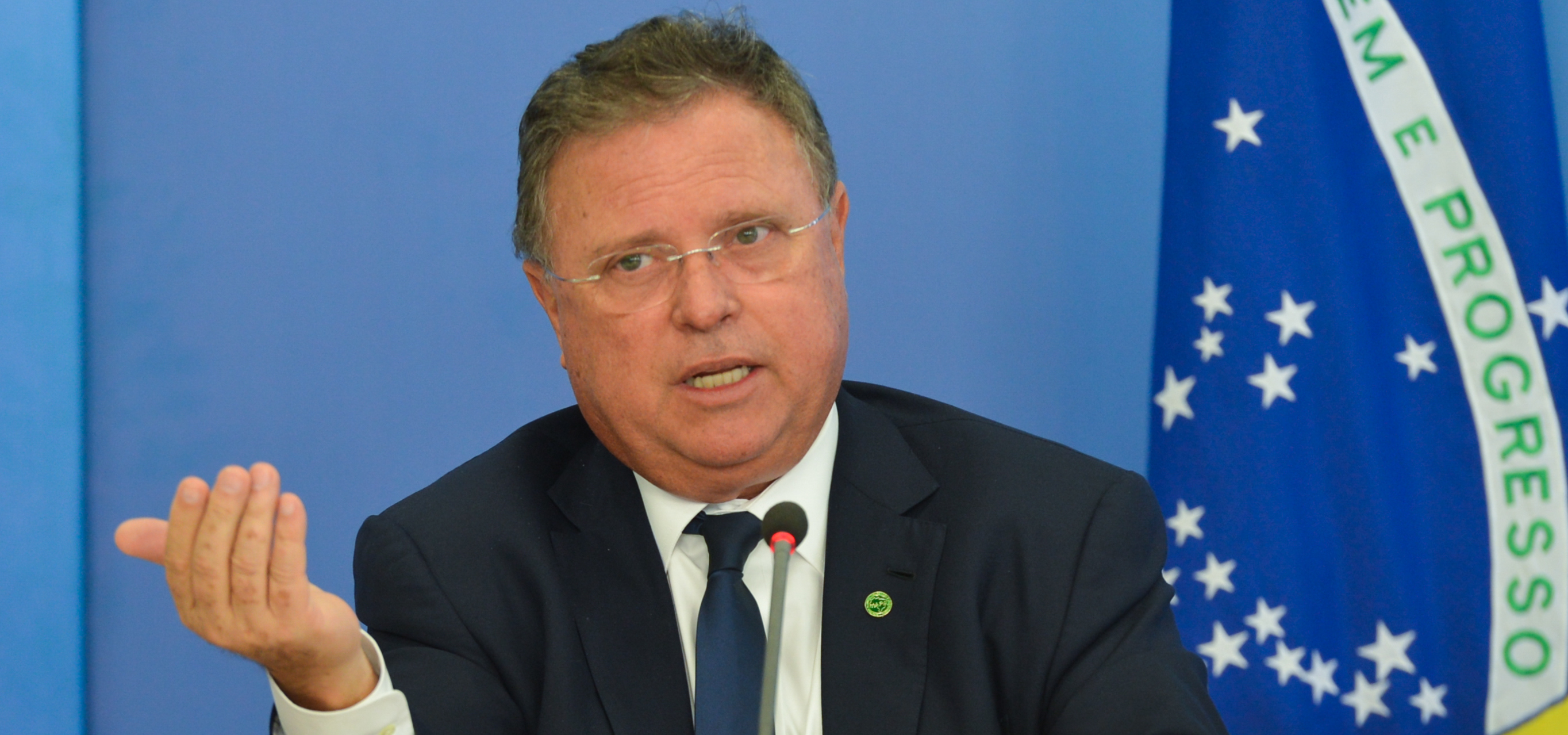 Brasília - O Ministro da Agricultura Blairo Maggi fala com a Imprensa, após reunião com o Presidente Interino, Michel Temer (Antonio Cruz/Agência Brasil)
