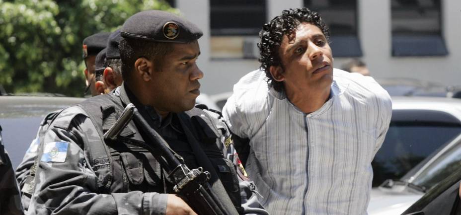 Traficante Nem da Rocinha, ao ser preso pela Polícia