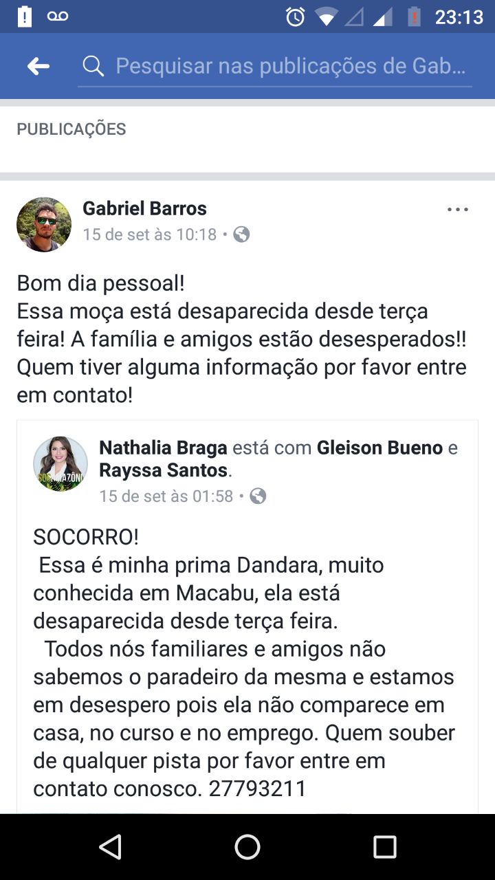 Fonte: Facebook