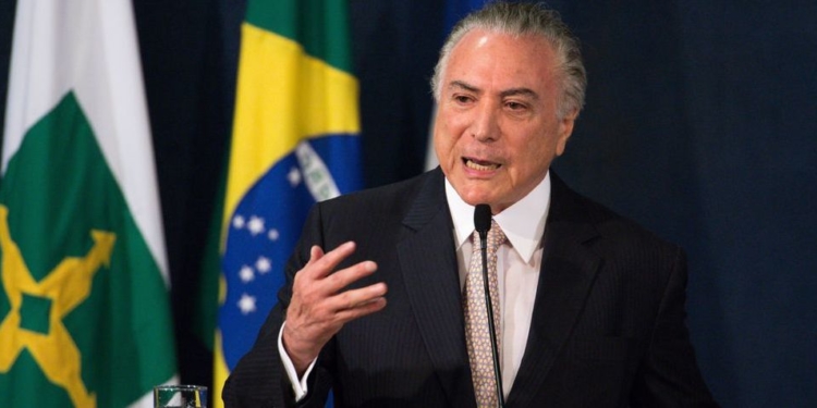 Brasília - O presidente Michel Temer durante cerimônia de posse da nova procuradora-geral da república, Raquel Dodge (Marcelo Camargo/Agência Brasil)