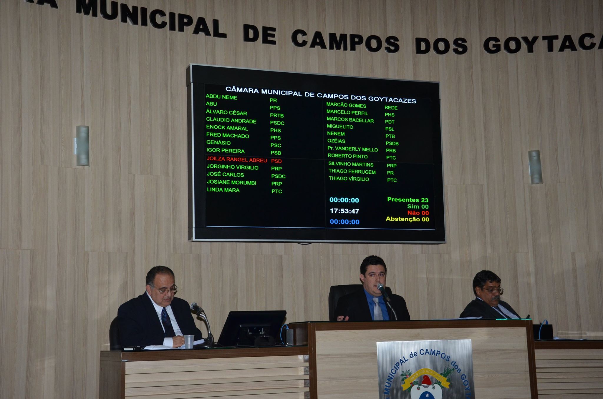 Marcão Gomes, presidente do legislativo de Campos-RJ