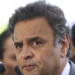 Brasília - O senador Aécio Neves durante entrevista coletiva após reunião com os presidentes e lideranças de Câmara e Senado para discutir a votação da proposta de reforma política que tramita no Senado. (Marcelo Camargo/Agência Brasil)