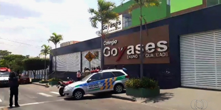 Vídeo do aluno disparando pistola contra colegas em escola de Goiânia | Foto: reprodução