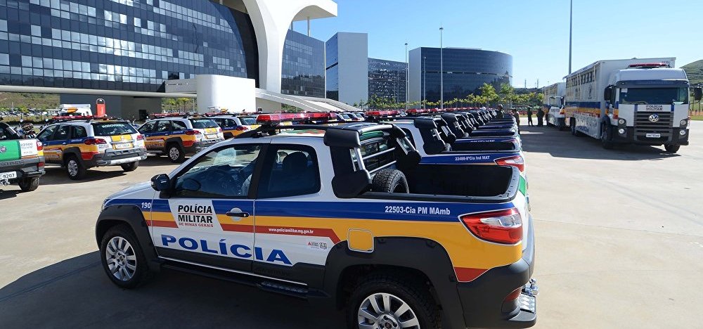 Carros da Polícia em MG | Foto: Sputnik