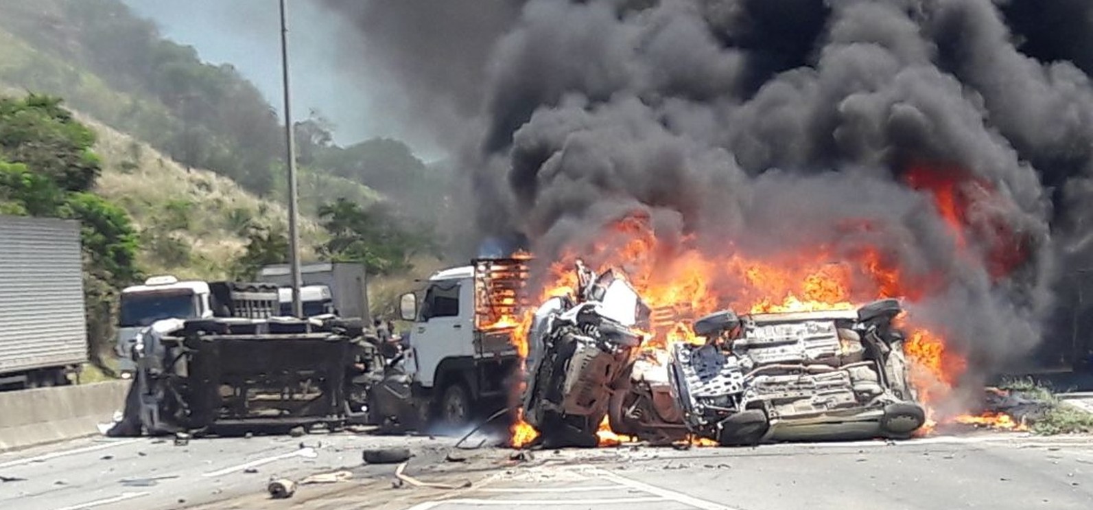 Acidente em Viana (ES) | Foto: Reprodução Twitter