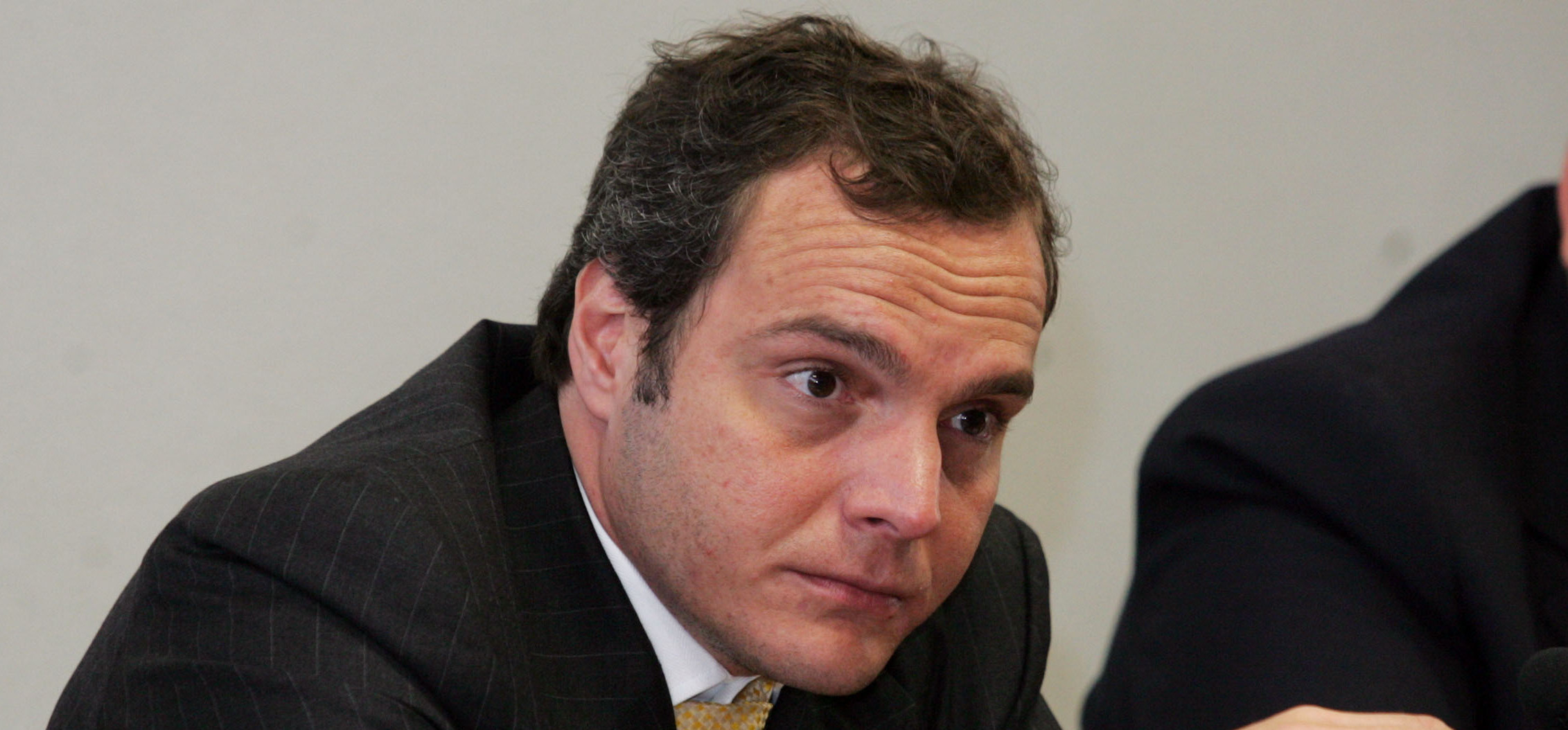 ADFUNARO573  BSB - 28/04/2010  - FUNARO / CPI - NACIONAL - O corretor de câmbio Lúcio Bolonha Funaro depõe na CPI das ONGs , nas comissões do Senado federal, em Brasília.FOTO: ANDRE DUSEK/AE