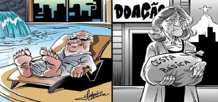 Caricatura do governador do RJ | Imagem: ilustração