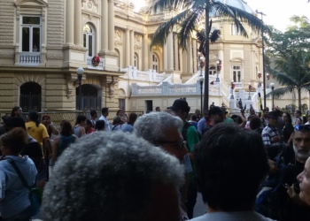 Manifestação de servidores do RJ em frente ao Palácio Guanabara-RJ | Foto: Arquivo