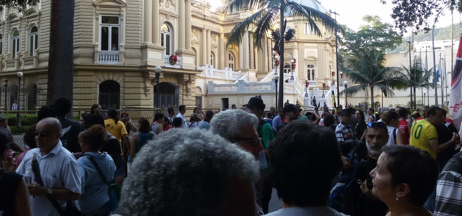 Manifestação de servidores do RJ em frente ao Palácio Guanabara-RJ | Foto: Arquivo