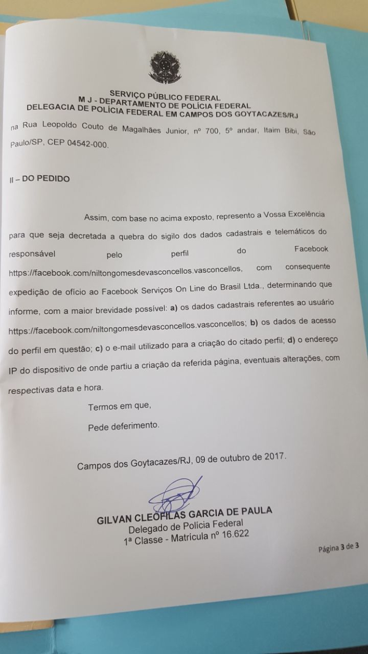 Inquérito contra News | PF