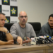 Rio de Janeiro - Os delegados Maurício Mendonça, de Roubos e Furtos de Cargas, Felipe Curi e Gustavo Castro, de Combate às Drogas, falam sobre operação da Polícia Civil na Cidade de Deus (Fernando Frazão/Agência Brasil)