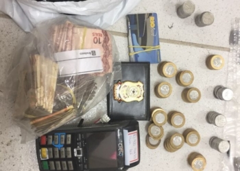 Material apreendido na Operação "Black Fraude", em Macaé-RJ