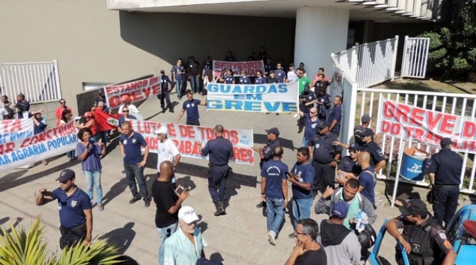 Protesto dos Guardas de Macaé-RJ