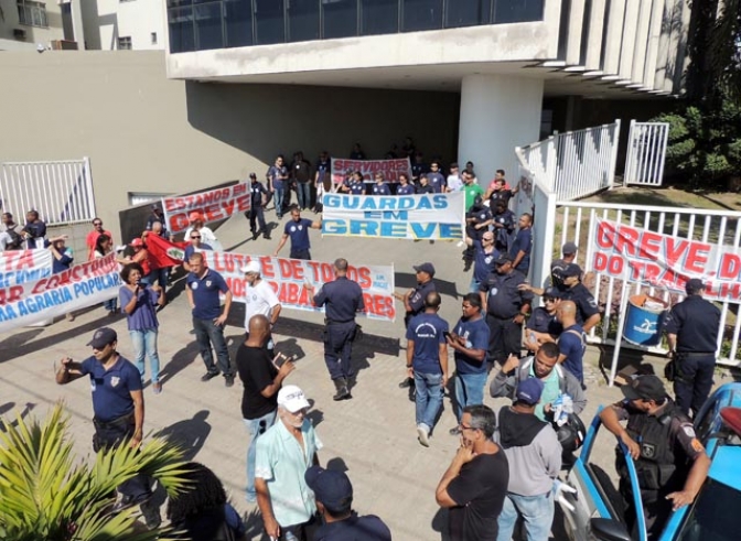 Protesto dos Guardas de Macaé-RJ