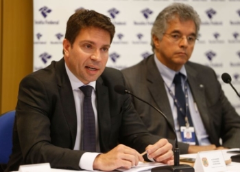 14/11/2017- Rio de Janeiro - O delegado de Polícia Federal (PF), Alexandre Ramagem Rodrigues durante coletiva de imprensa sobre operação Cadeia Velha, na sede da superintendência regional da PF 
Foto: Tomaz Silva/Agência Brasil