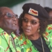 Zimbabwean President Robert Mugabe and his wife Grace follow proceedings during a youth rally in Marondera about 100 kilometres east of Harare, Friday, June, 2, 2017.The rally was held as part of his 2017 Presidential election campaign bid where the youth declared Mugabe as the sole candidate and life President of the Southern African nation.(AP Photo/Tsvangirayi Mukwazhi)