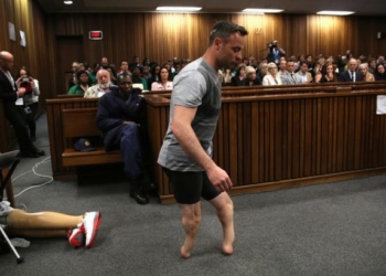 Atleta sul-africano durante julgamento | Foto: Youtube