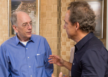 Visita do presidente da Petrobras Pedro Parente ao prefeito Aluízio Santos Júnior, na sede da prefeitura. Macaé/RJ. Data: 12/12/2017. Foto: Rui Porto Filho