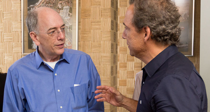 Visita do presidente da Petrobras Pedro Parente ao prefeito Aluízio Santos Júnior, na sede da prefeitura. Macaé/RJ. Data: 12/12/2017. Foto: Rui Porto Filho