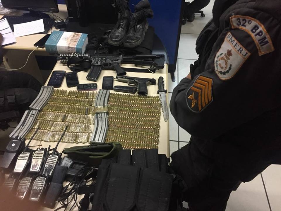 Apreensão de armas em Macaé-RJ | Foto: Secom/Macaé